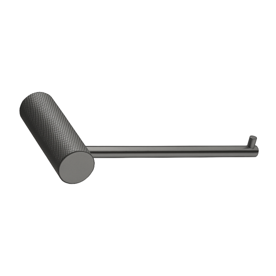 Diamora Luxury Knurled Bathroom Toilet Paper Hook Roll Tissue Holder Round Stainless Steel Gunmetal Grey Diamora Luxury Knurled Bathroom Toilet Paper Hook Roll Tissue Holder Round Stainless Steel Gunmetal Grey